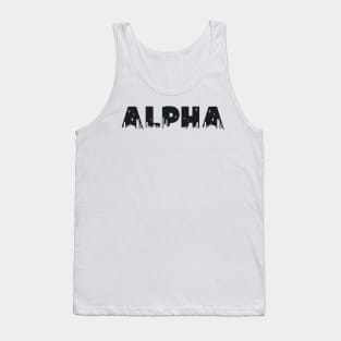 Alpha Cityscape Letter Tank Top